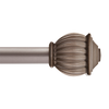 5/8" Beckett Curtain Rod With Cap Finials, 28" to 86"