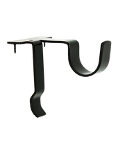 Single Center Support Curtain Rod Bracket