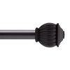 5/8" Beckett Curtain Rod With Cap Finials, 28" to 86"